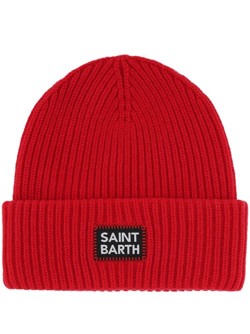 Berretto Beanie a coste rosso MC2 SAINT BARTH | BERRY01435G